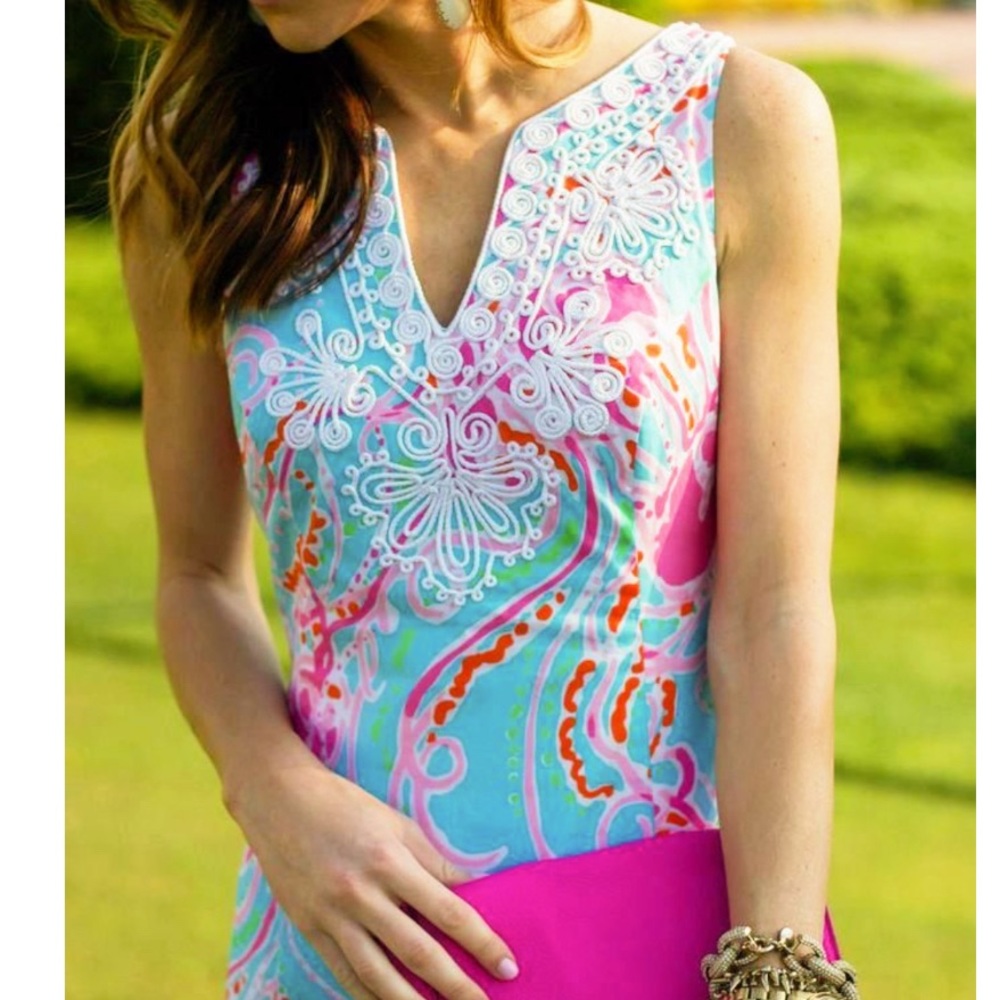 Lilly Pulitzer Gabby shift dress Jellies be Jammin